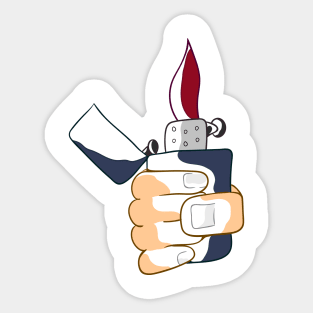 gas lighter classic design Sticker